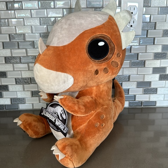 JURASSIC WORLD Stygimoloch "Stiggy" Dinosaur Sitting Plush / BRAND NEW - Picture 1 of 16